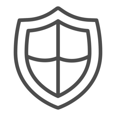 Antivirüs amblem çizgisi ikonu, pcrepair konsepti, beyaz arka planda antivirüs amblem vektör işareti, mobil konsept ve web tasarımı için antivirüs ana hatları. Vektör grafikleri.