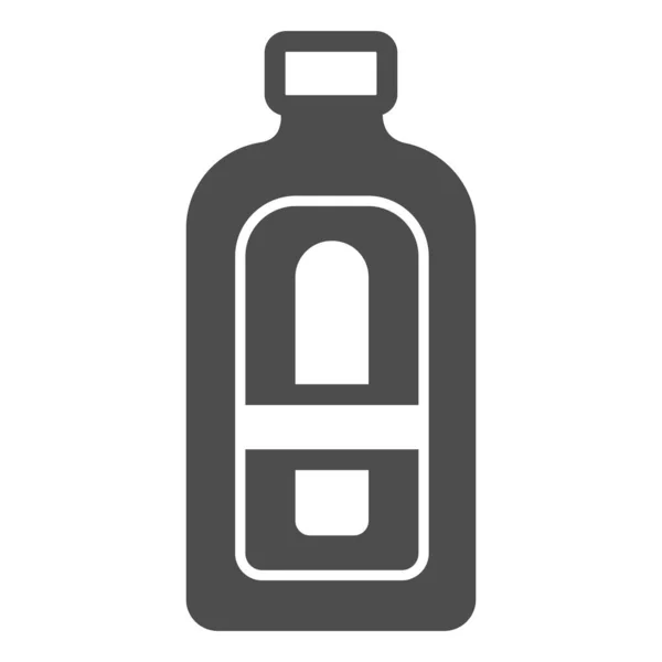 Bouteille de Becherovka icône solide, concept de bar, bouteille de boisson alcoolisée signe vecteur sur fond blanc, icône de style glyphe pour concept mobile et web design. Graphiques vectoriels. — Image vectorielle