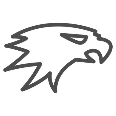 Asi İttifakı amblem çizgisi simgesi, yıldız savaşları konsepti, beyaz arka planda isyancı ayrılıkçıların vektör işareti, mobil konsept ve web tasarımı için taslak tarzı ikonu. Vektör grafikleri.