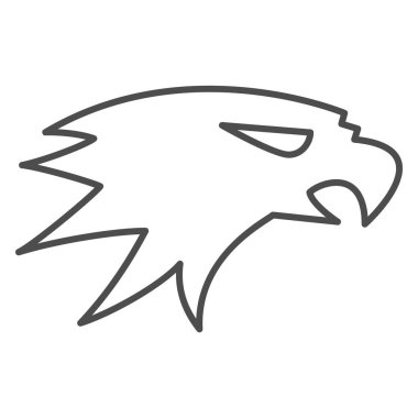 Asi İttifakı amblemi ince çizgi simgesi, yıldız savaşları konsepti, beyaz arka planda isyancı ayrılıkçıların vektör işareti, mobil konsept ve web tasarımı için taslak tarzı ikonu. Vektör grafikleri.