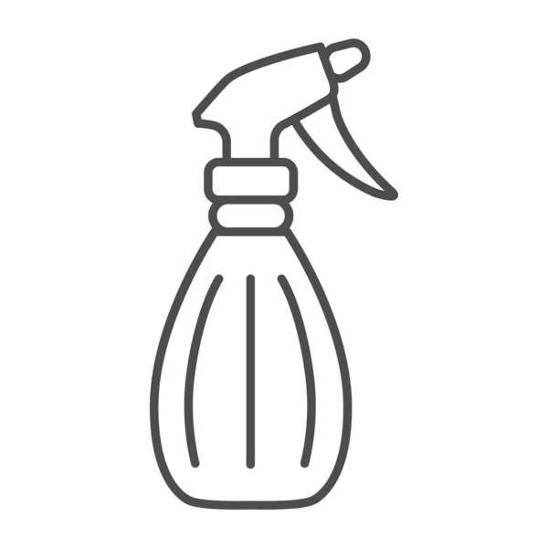 Spray bottle, pulverizer thin line icon, gardening concept, atomizer vector sign on white background, outline style icon for mobile concept and web design. Vector graphics. — Stock Vector