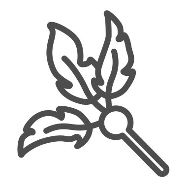 Kedi oyuncağı, tüy değneği, teaser çizgisi ikonu, evcil hayvan konsepti, beyaz arka planda kedi tüyü taşıyıcı tabela, mobil konsept ve web tasarımı için taslak tasarımı. Vektör grafikleri.