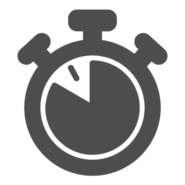 Cronómetro con botones, 50 segundos, temporizador, cronómetro icono sólido, concepto de tiempo, reloj signo vectorial sobre fondo blanco, icono de estilo glifo para el concepto móvil y el diseño web. Gráficos vectoriales. — Archivo Imágenes Vectoriales