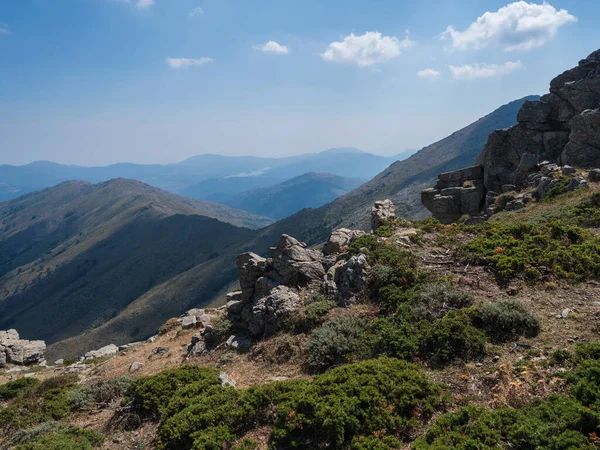 Berglandschaft Gennargentu Höchster Berg Sardiniens Nuoro Italien Vaste Gipfel Trockene — Stockfoto