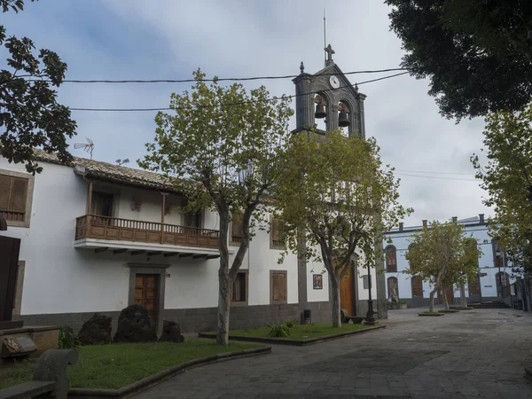 Gereja Iglesia San Roque Firgas Town Gran Canaria Spanyol — Stok Foto