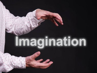 İş fotoğrafında hayal gücü metni kullanılarak gösterilir