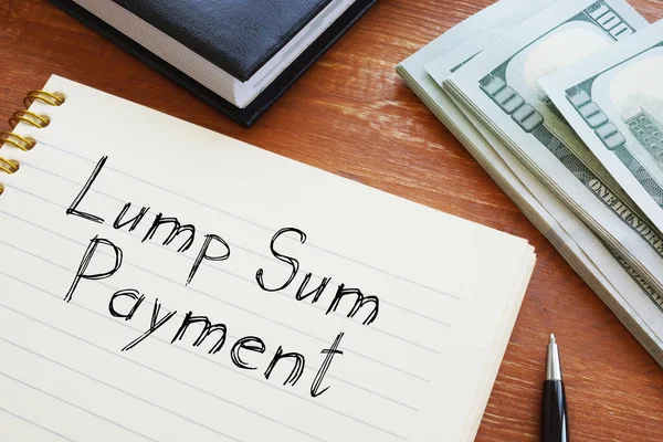 Lump Sum Ödeme metni kullanılarak fotoğrafta gösterilir