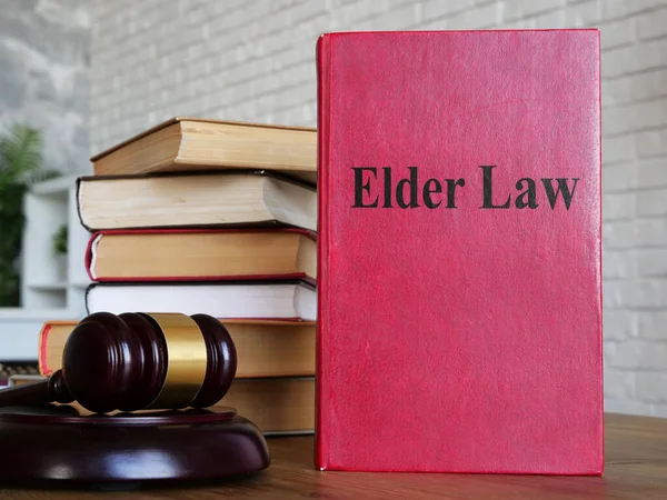Elder Law Shown Photo Using Text — Stock Photo, Image