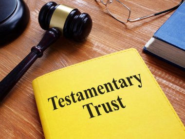Testamentary Trust metni kullanarak bir fotoğrafta gösterilir