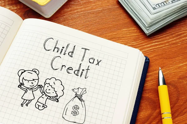 Child Tax Credit Shown Conceptual Photo Using Text — Zdjęcie stockowe