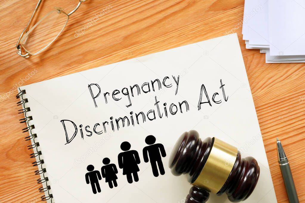 Pregnancy Discrimination Act of 1978 is shown on a photo using the text
