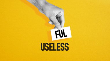 Yararlı Dönüşüm Fikri için Kullanışsız - Yaşam Seçimi Konsepti Olarak Yaratıcı Kelime Değişikliği