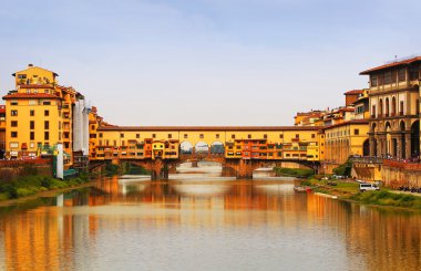 Ponte vecchio Köprüsü, Floransa, İtalya. Avrupa