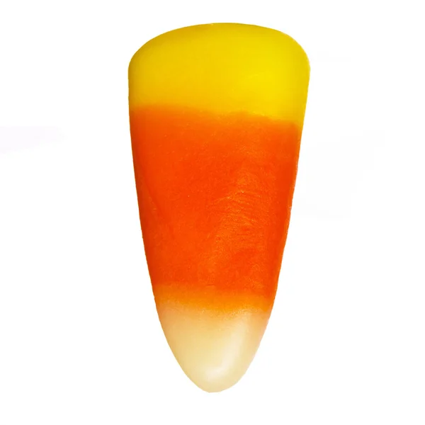 Halloween candy corn isolated. Closeup — Stock Photo, Image