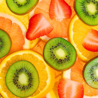 dilimlenmiş meyve. arka plan