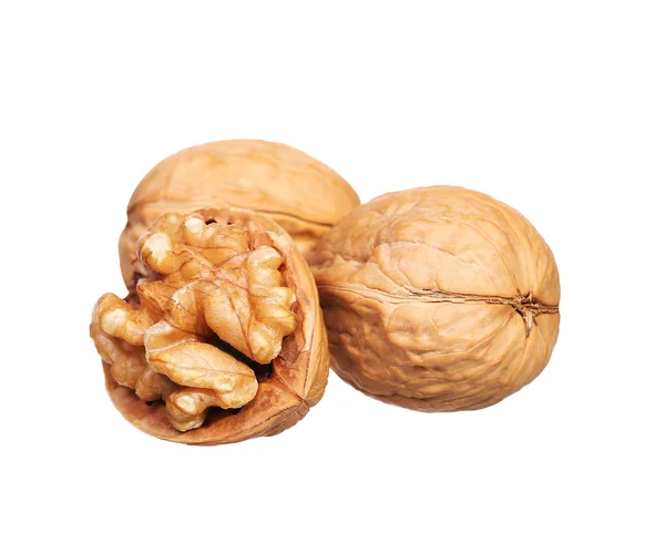 Walnuts isolated on white background — Stock Photo, Image