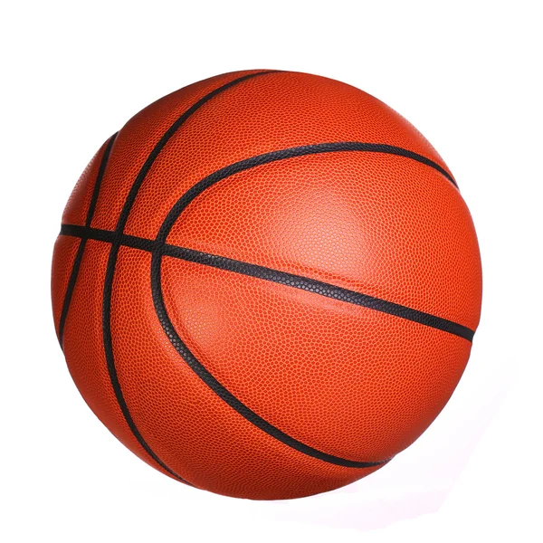 Basketbal izolované na bílém pozadí. — Stock fotografie