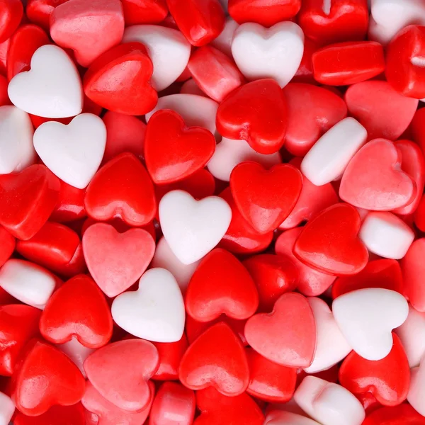 Hart snoep achtergrond. Aftelkalender voor Valentijnsdag — Stockfoto
