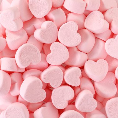 Kalp Marshmallows arka plan  