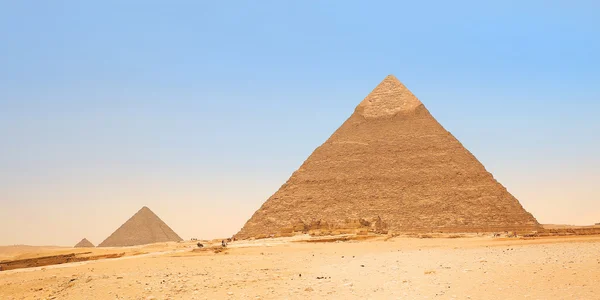 Giza piramitleri. Mısır — Stok fotoğraf