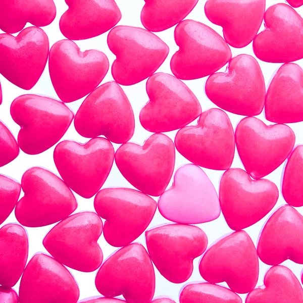 Fondo del caramelo del corazón. Día de San Valentín —  Fotos de Stock