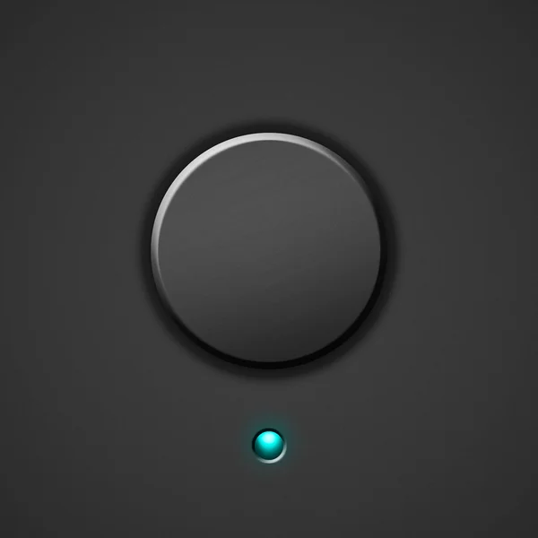 Botón de encendido negro — Foto de Stock