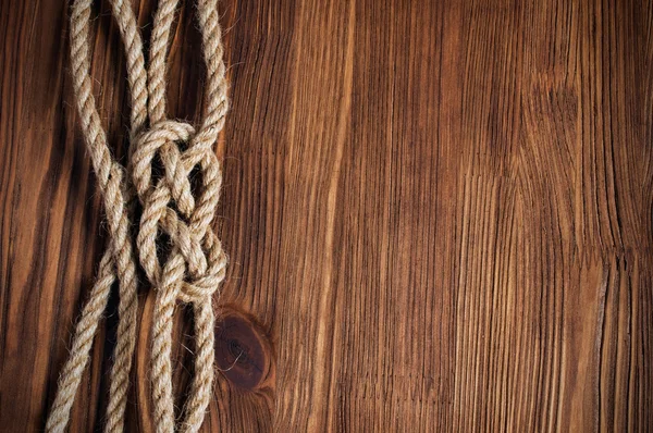 Corde avec noeud marin — Photo