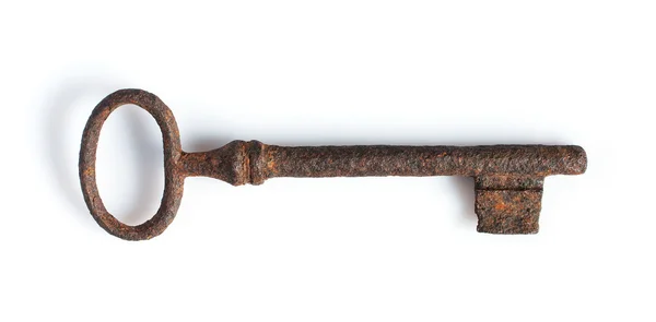 古老的生锈钥匙 — 图库照片