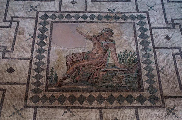 Antiguo mosaico en la "Casa de Dionisio " — Foto de Stock