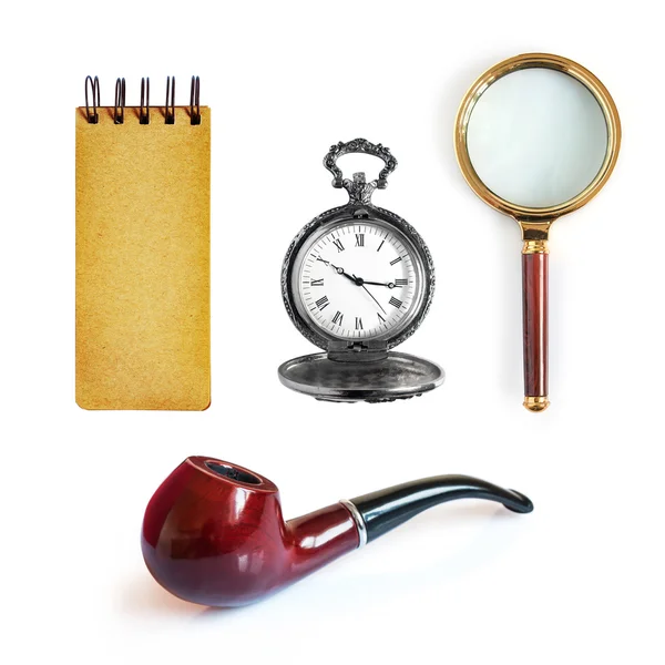 Collectie detective tools — Stockfoto