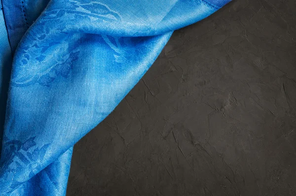 Синій полотняні серветки — стокове фото