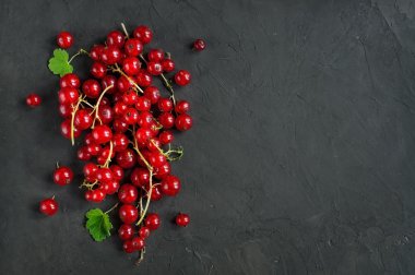 Olgun kırmızı kuş üzümü