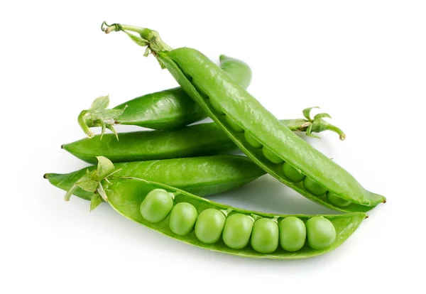 Guisantes verdes jóvenes frescos — Foto de Stock