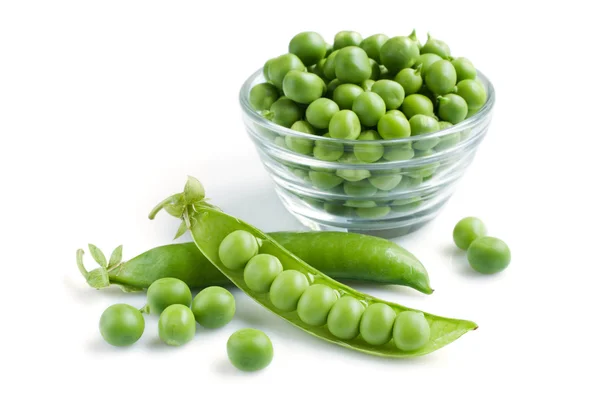 Fresh young green peas — Stock Photo, Image