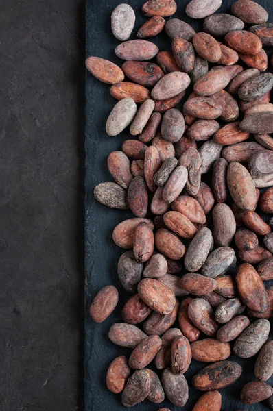 Kakao çekirdekleri arka plan — Stok fotoğraf