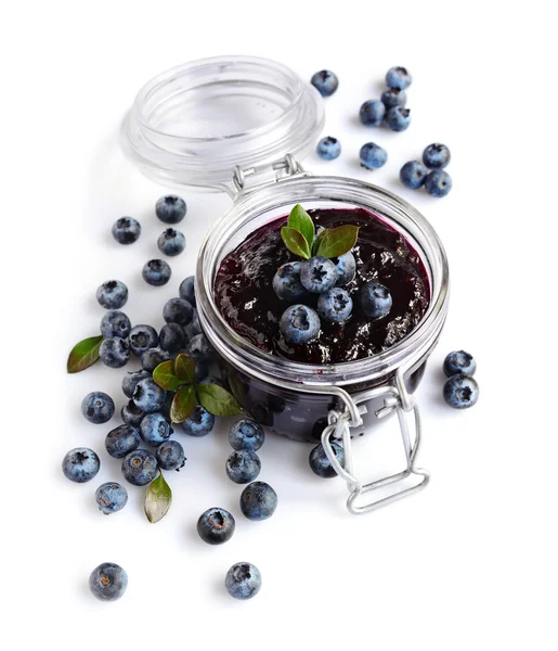 Homemade blueberry jam — Stock Photo, Image