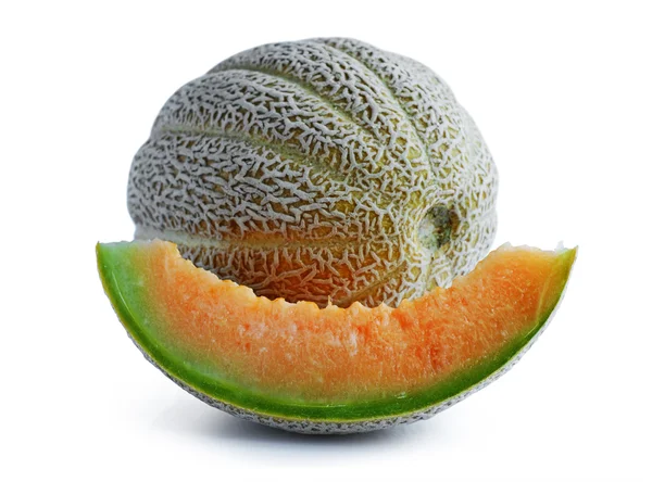 Melón melón fresco con trozos — Foto de Stock