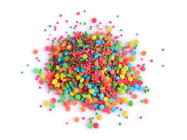 Renkli şekerlemeler yağmurlama