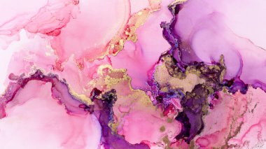 Çok renkli alkol mürekkebi, soyut doku, moda duvar kâğıdı. Tasarım projesi için arkaplan olarak davet veya tebrik kartları, poster, sunum, paketleme kağıdı