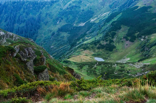 Slopes of low mountains — Stock Photo, Image