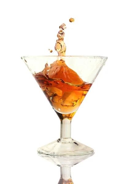 Cocktail splash in the glass — Stock Photo, Image