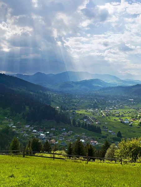 Rural and mountain landscape — Φωτογραφία Αρχείου