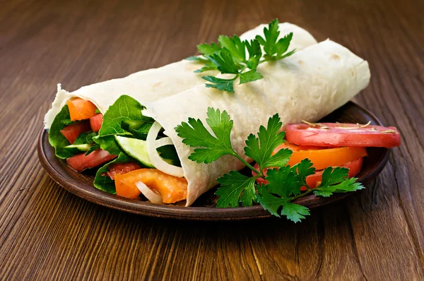 Vegetarian burrito — Stock Photo, Image
