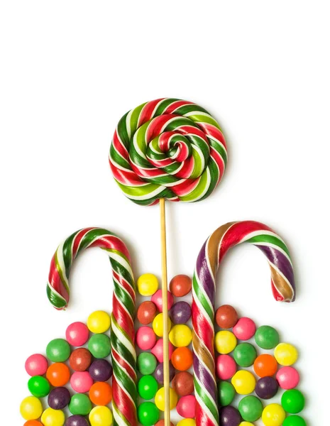 Barevné vánoční cukroví — Stock fotografie