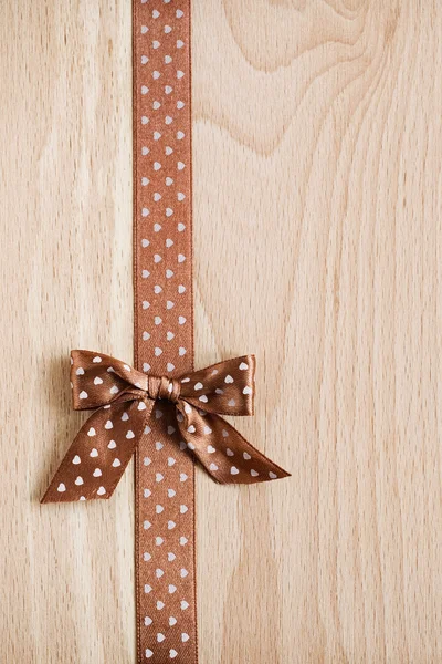 Background with ribbon and bow — Stock Photo, Image