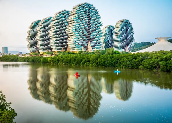 Sanya China Marzo 2021 Hermosa Vista Los Edificios Del Hotel — Foto de Stock