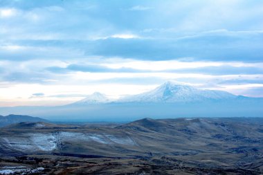 Ararat Dağı 'nın çarpıcı manzarası
