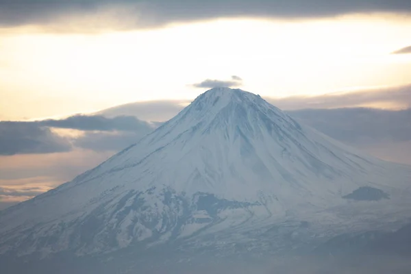 Ωραίο Βουνό Αραράτ Αδερφούλα Άποψη Από Αρμενική — Φωτογραφία Αρχείου