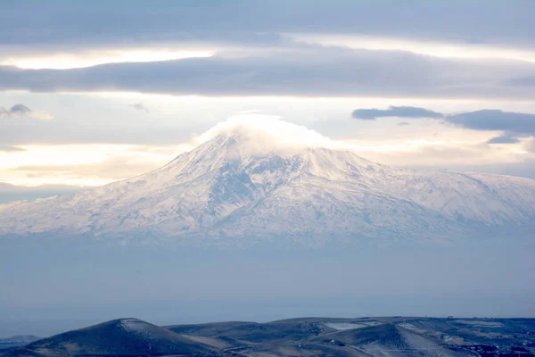 Berg Ararat Der Schönste Berg Der Welt Blick Aus Armenien — Stockfoto