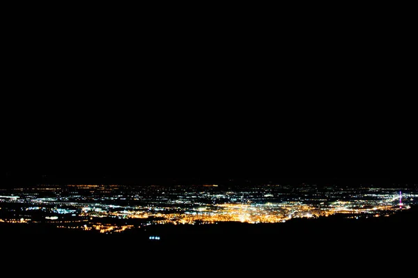 Night City Yerevan Afar — Stock Photo, Image